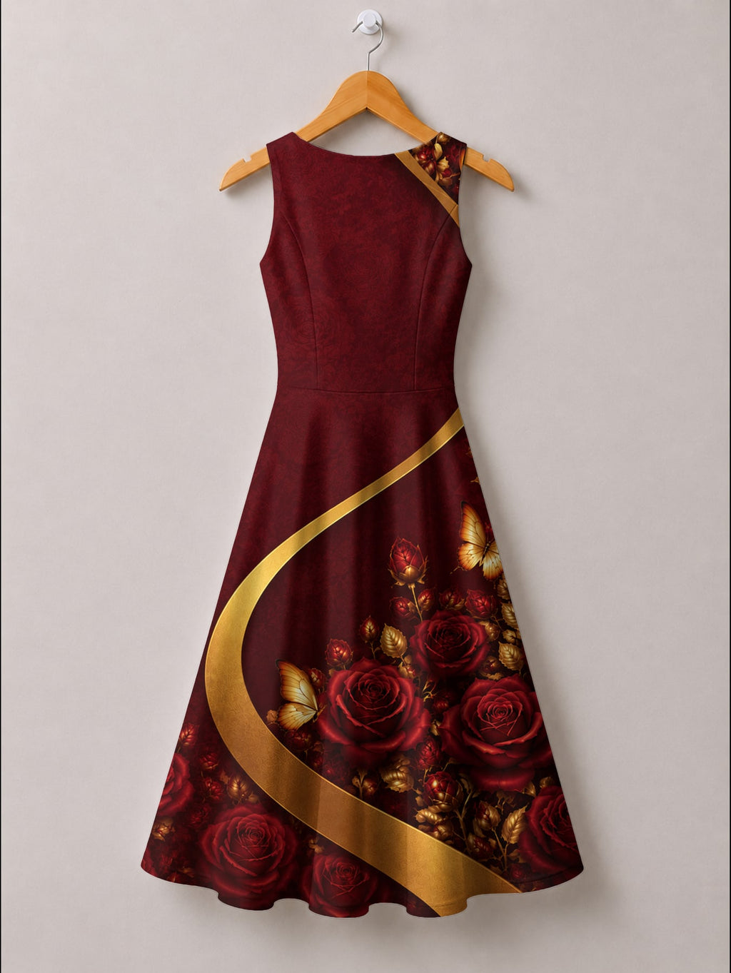 "August Girl Roses" Corset Dress