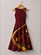"August Girl Roses" Corset Dress