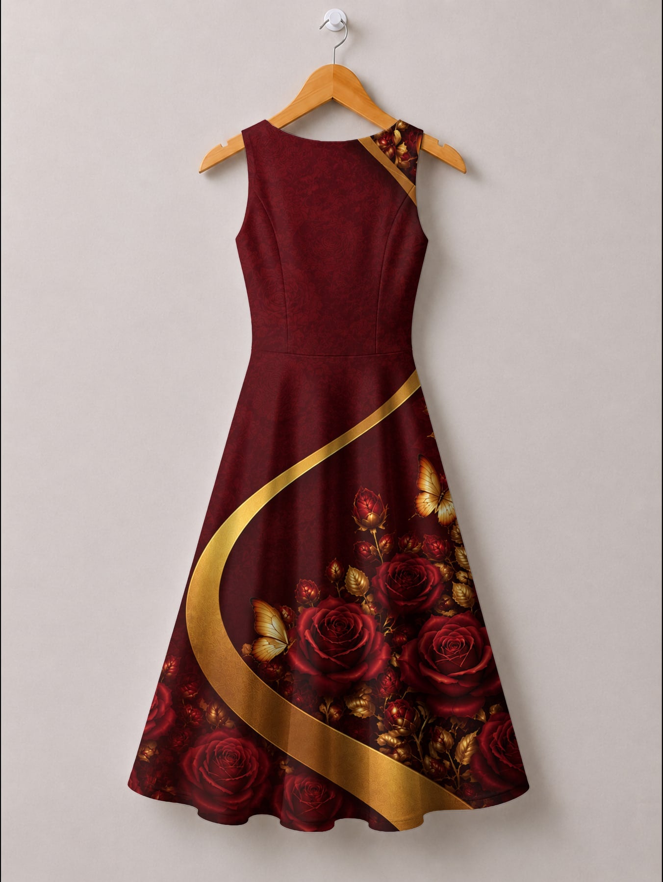 "August Girl Roses" Corset Dress