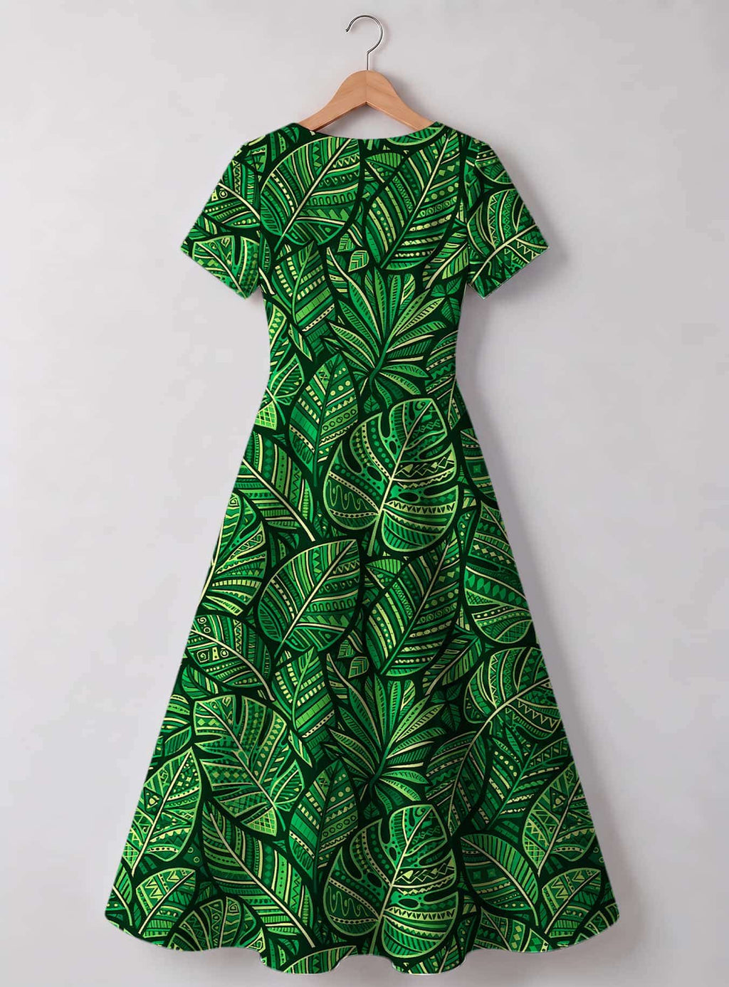 "Asili Emerald" Sweetheart Midi Dress
