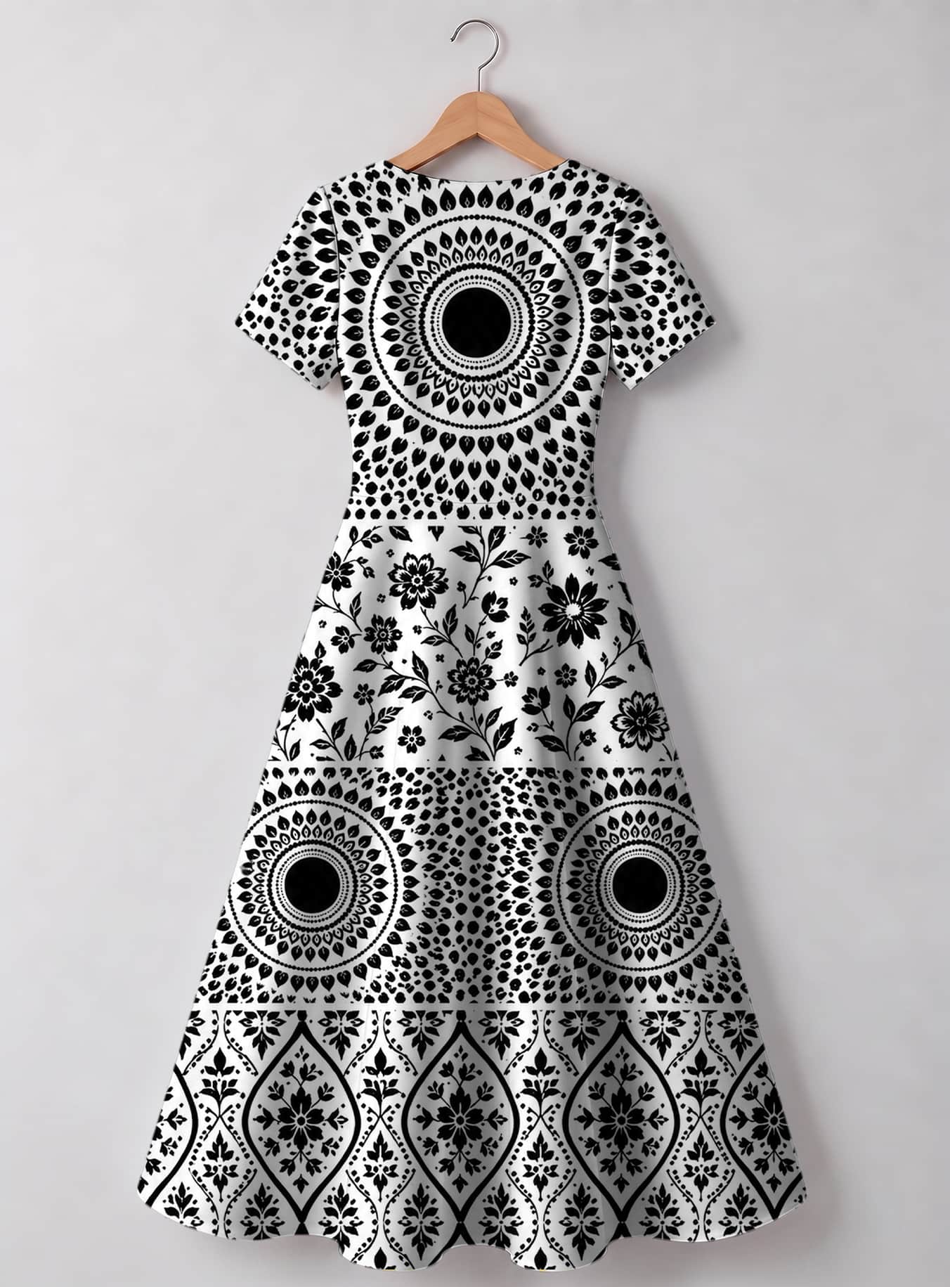"Mwanga" V Neck Midi Dress
