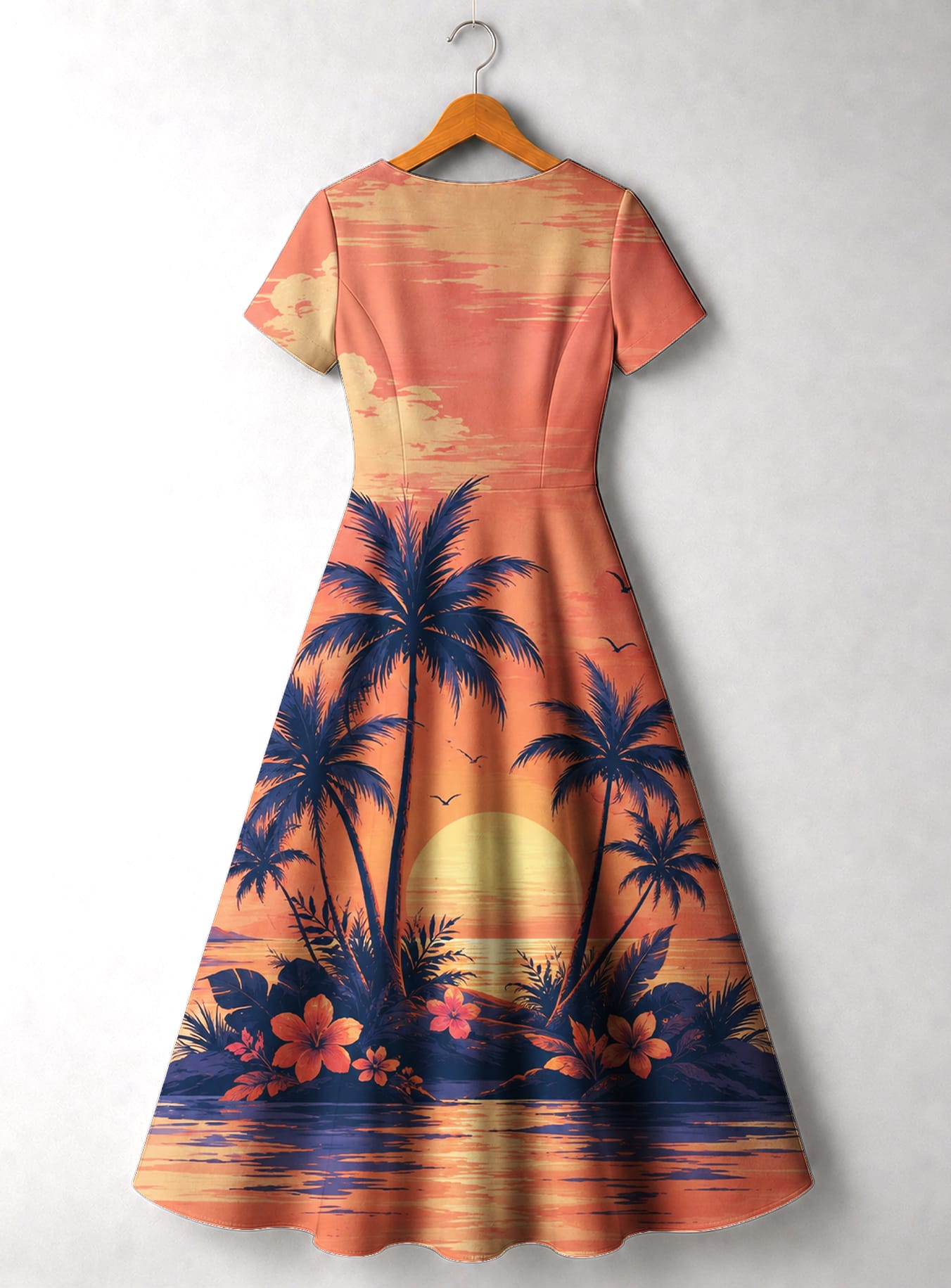 "Machweo" Short Sleeve Maxi Dress