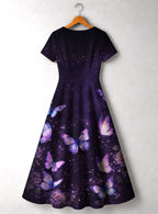 "Nyamekye" Short Sleeve Maxi Dress