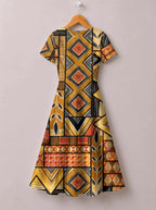 "Ardhi" Short Sleeve Maxi Dress
