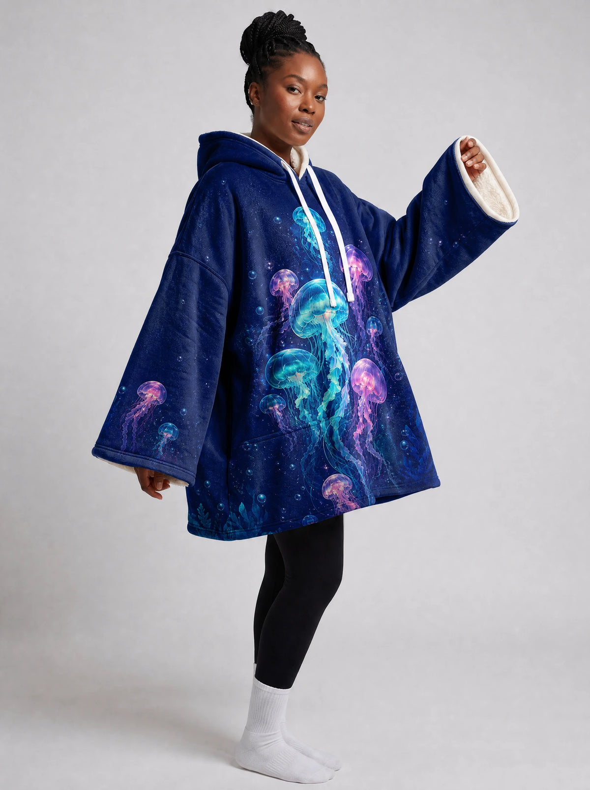 "Bahari" Blanket Hoodie — front