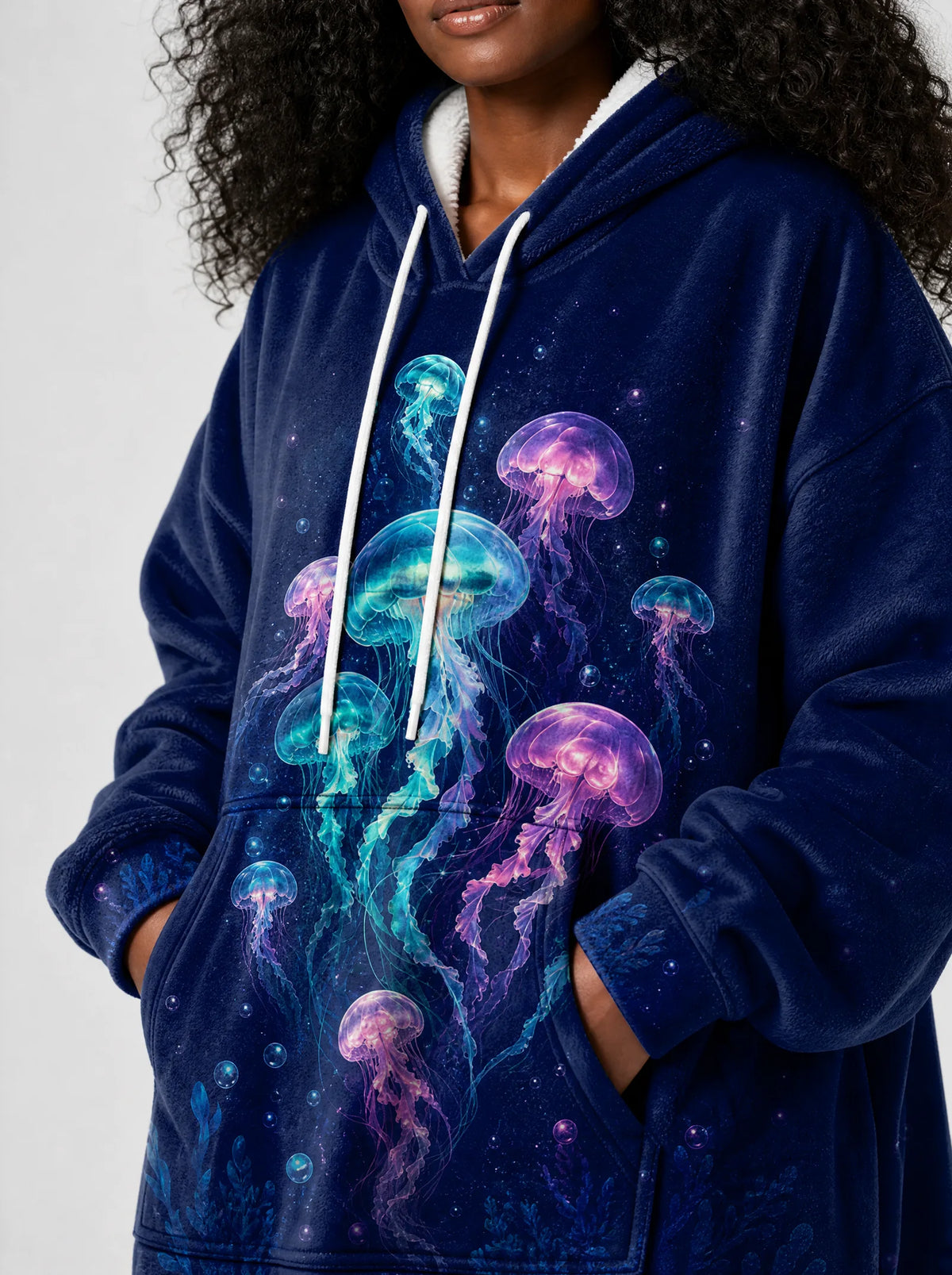 "Bahari" Blanket Hoodie — full body