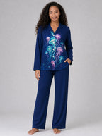 "Bahari" Pajama Set — front view on model