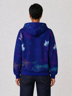 "Blue Orchid" Hoodie — back view on model