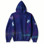 "Blue Orchid" Hoodie — back flat