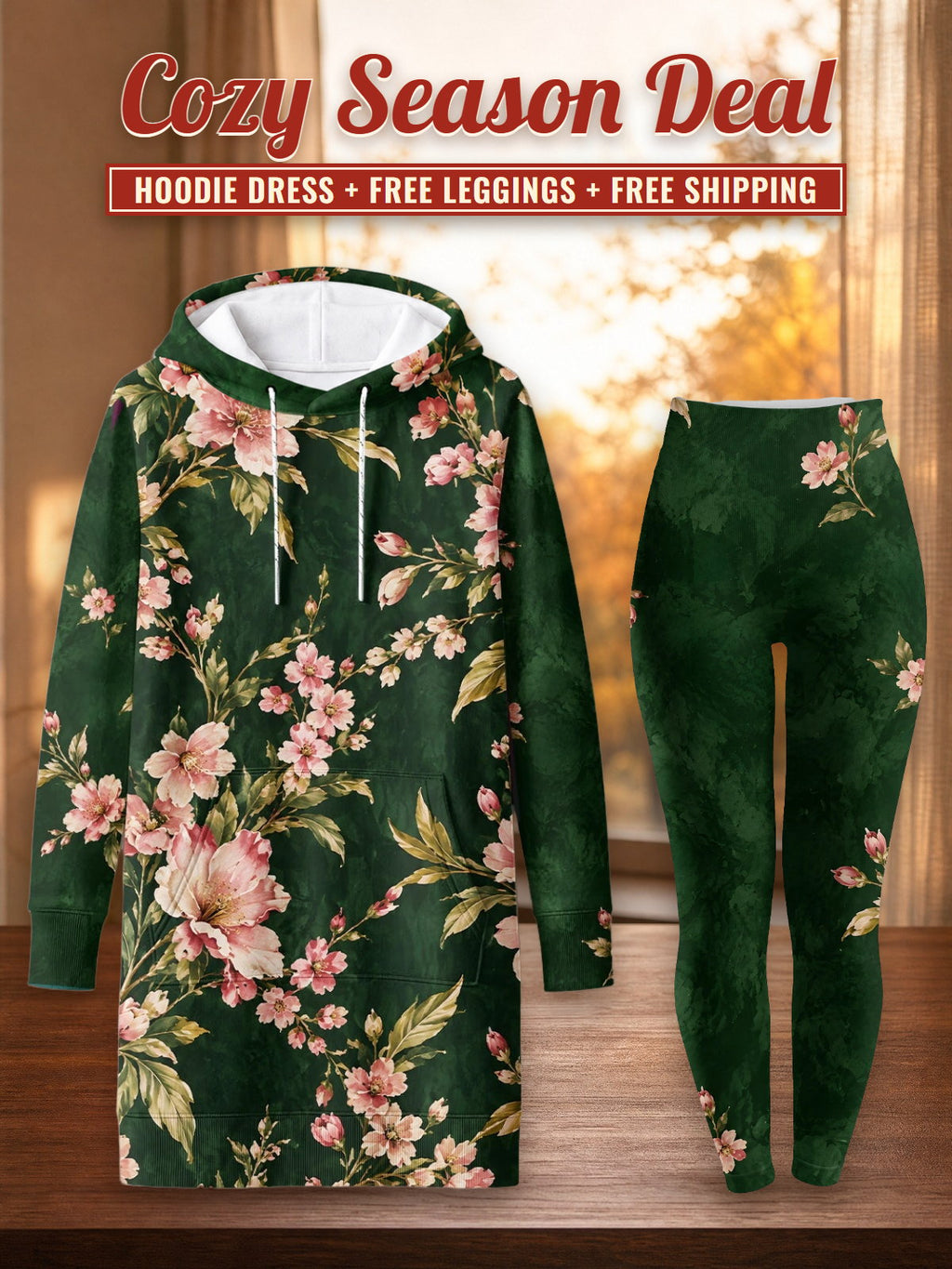 "Chipukizi" Hoodie Dress & Leggings Deal – Cozy Season Deal: hoodie dress + free leggings + free shipping