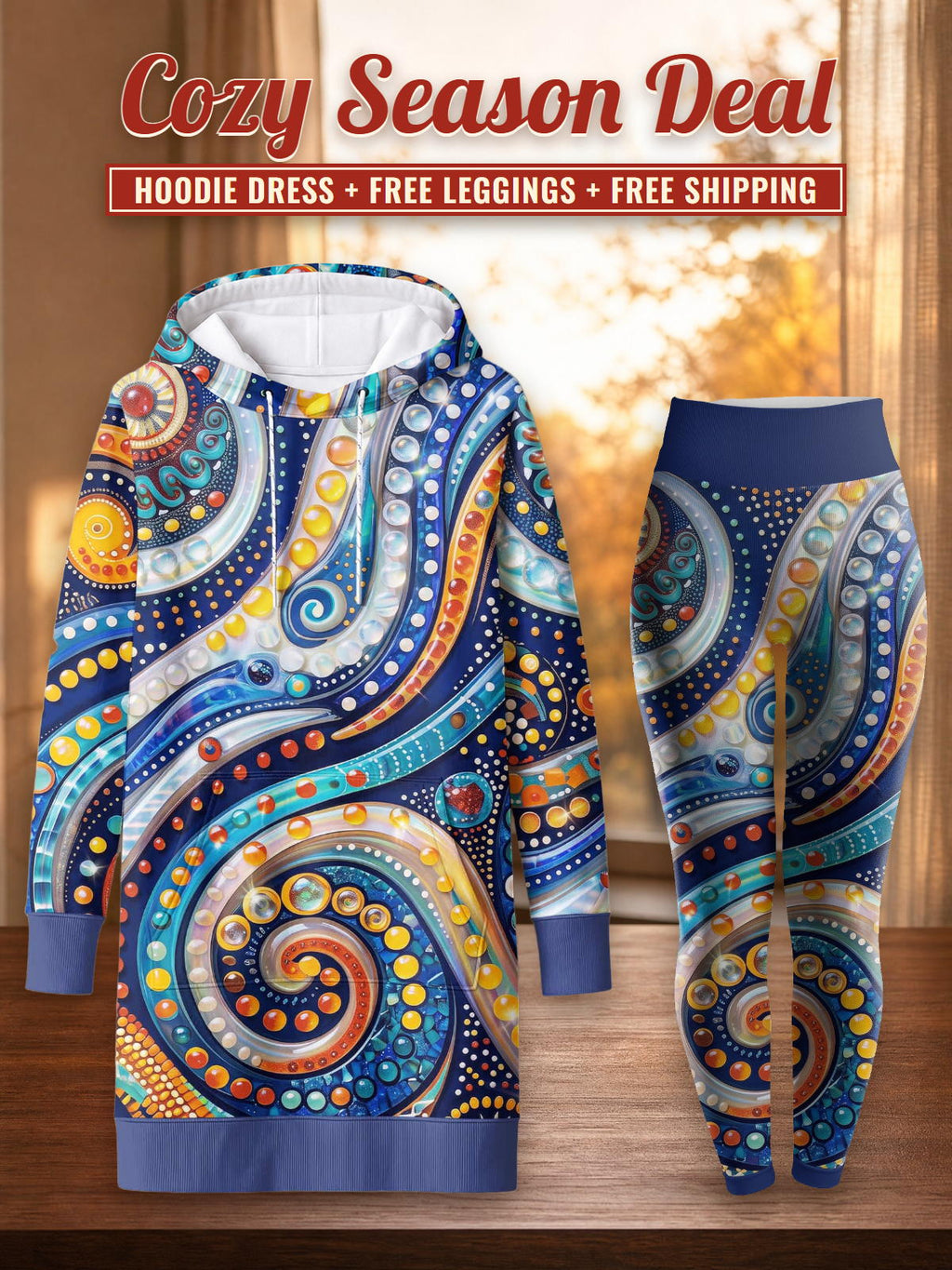 "Kito" Hoodie Dress & Leggings Deal – Cozy Season Deal: hoodie dress + free leggings + free shipping