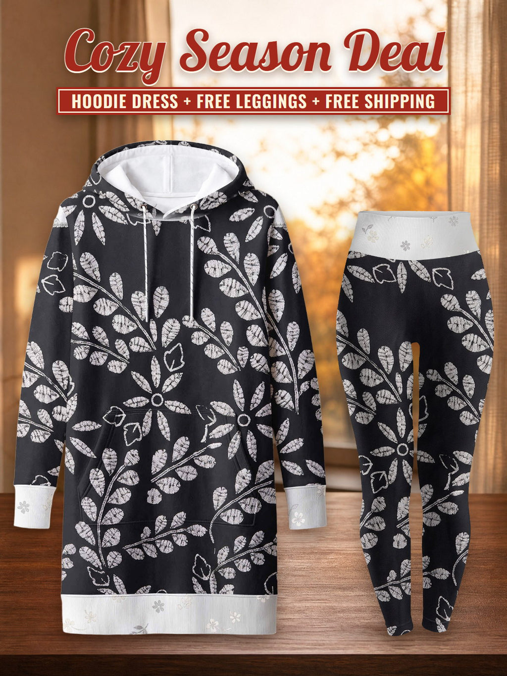 "Kivuli" Hoodie Dress & Leggings Deal – Cozy Season Deal: hoodie dress + free leggings + free shipping