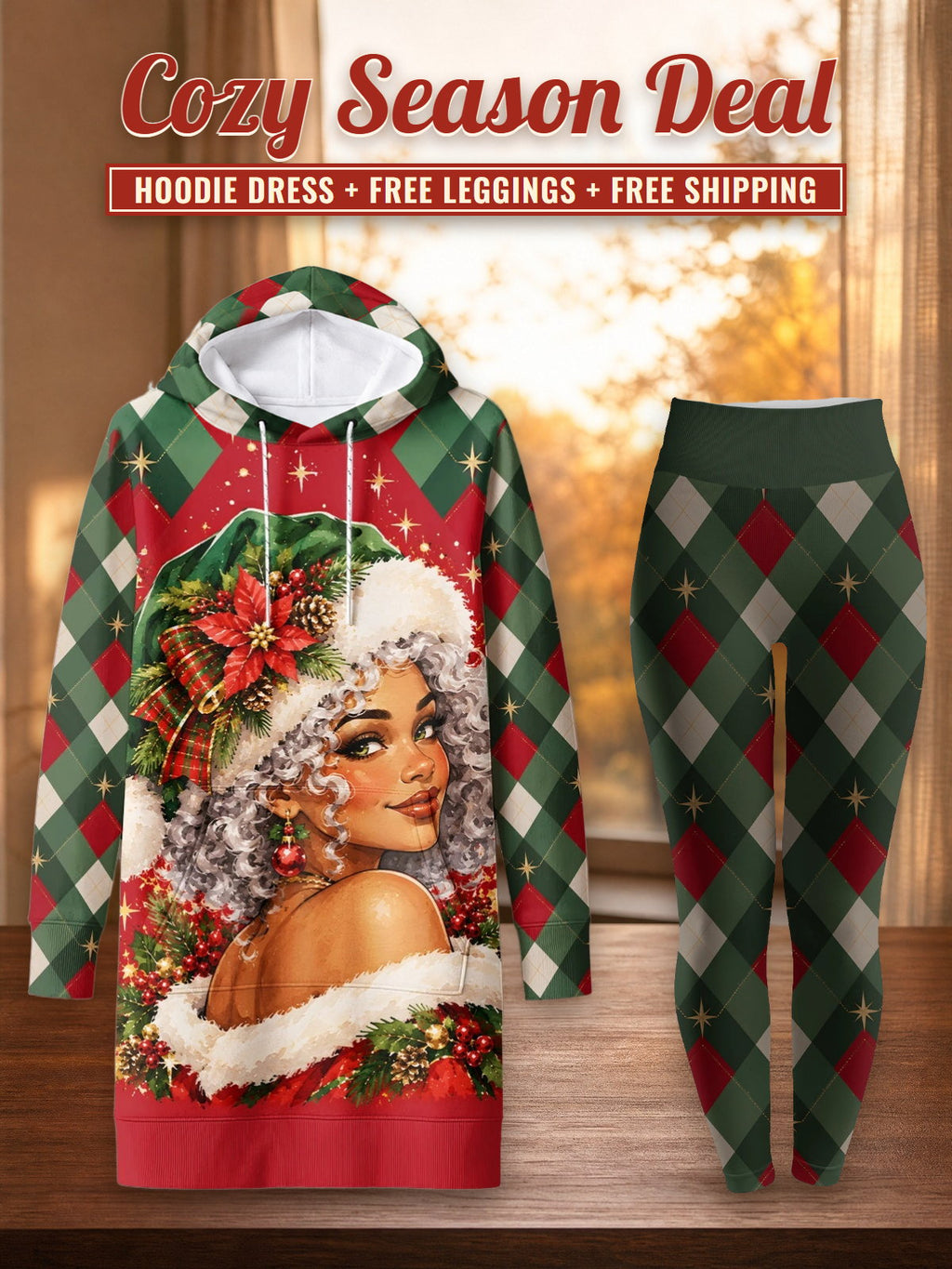 "Kofia" Hoodie Dress & Leggings Deal – Cozy Season Deal: hoodie dress + free leggings + free shipping