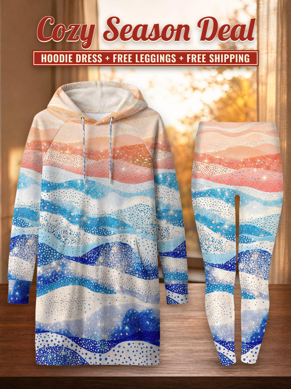 "Maji" Hoodie Dress & Leggings Deal – Cozy Season Deal: hoodie dress + free leggings + free shipping