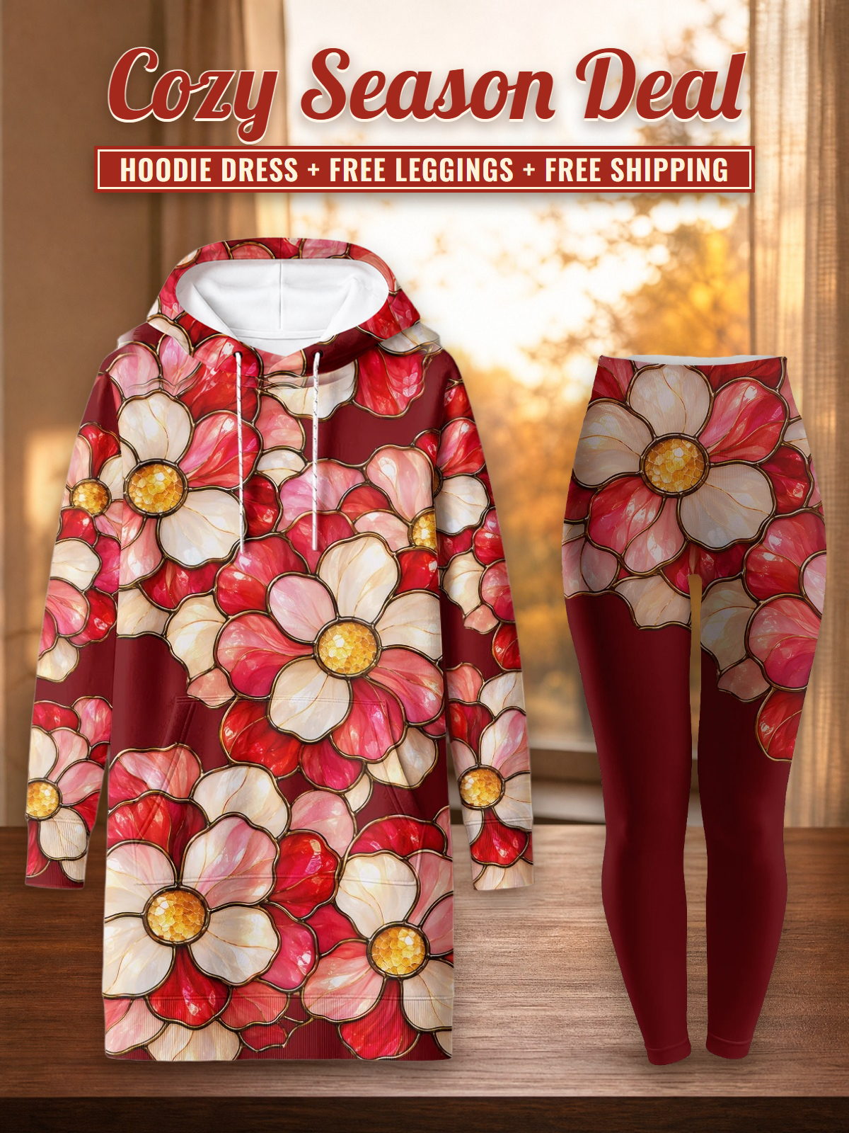 "Mapenzi" Hoodie Dress & Leggings Deal – Cozy Season Deal: hoodie dress + free leggings + free shipping