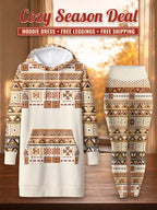 "Mdalasini" Hoodie Dress & Leggings Deal – Cozy Season Deal: hoodie dress + free leggings + free shipping