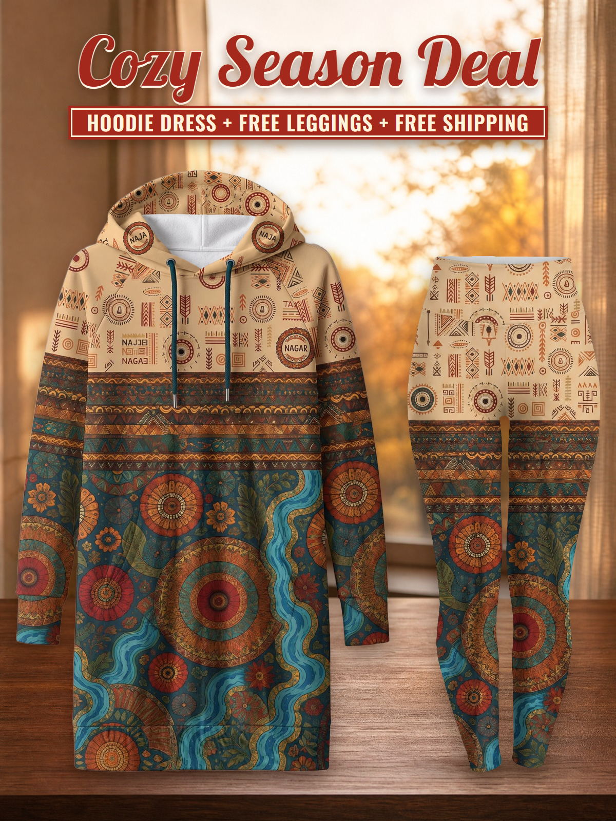 "Mto" Hoodie Dress & Leggings Deal – Cozy Season Deal: hoodie dress + free leggings + free shipping