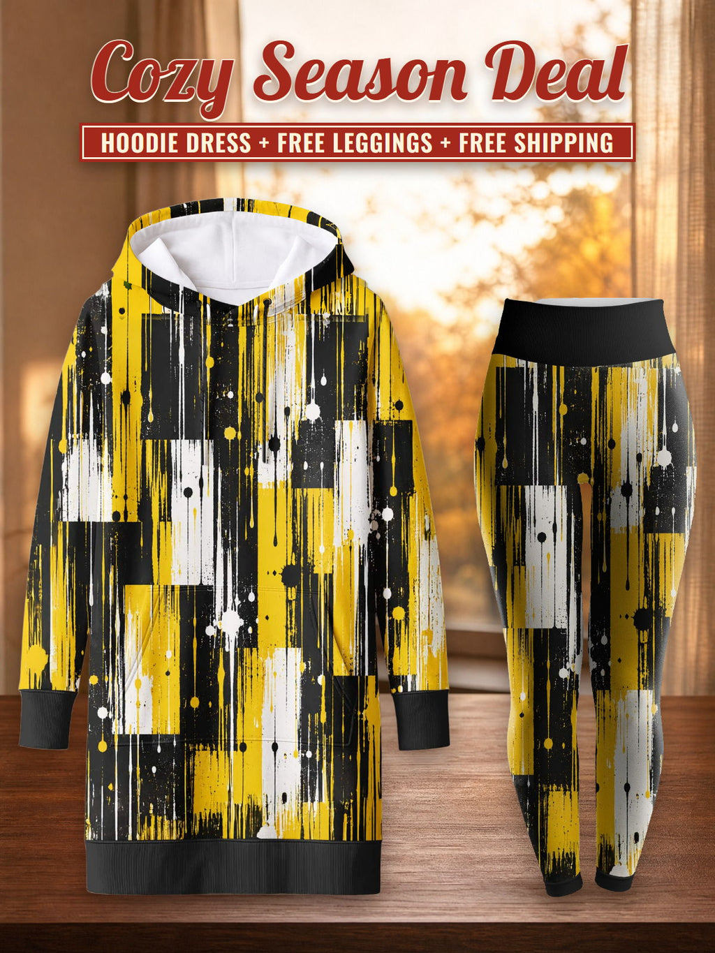 "Mvua" Hoodie Dress & Leggings Deal – Cozy Season Deal: hoodie dress + free leggings + free shipping