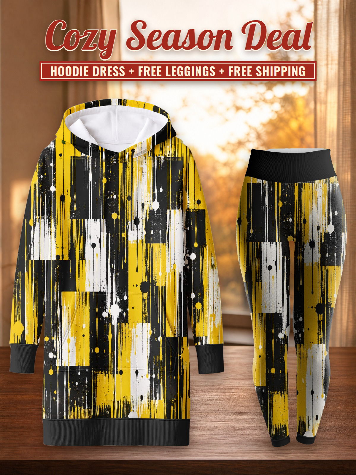 "Mvua" Hoodie Dress & Leggings Deal – Cozy Season Deal: hoodie dress + free leggings + free shipping