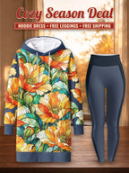 "Zafarani" Hoodie Dress & Leggings Deal – Cozy Season Deal: hoodie dress + free leggings + free shipping