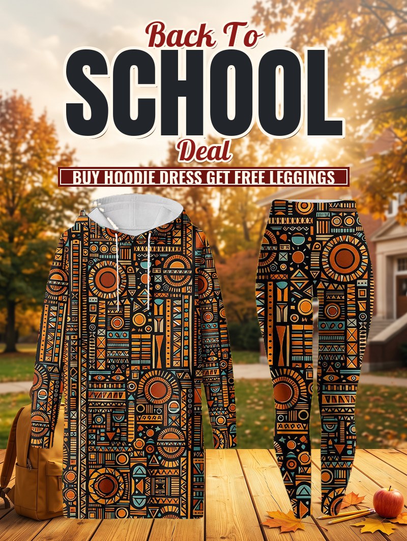 Afrocentric Hoodie Dress & Leggings Deal