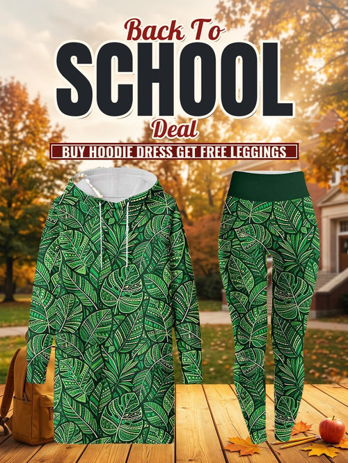"Asili" Emerald Hoodie Dress & Leggings Deal