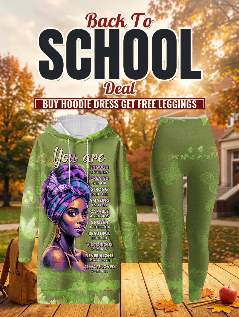 Green Orchid Hoodie Dress & Leggings Deal