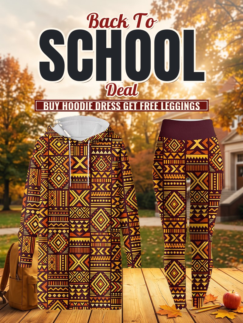 Mudcloth Hoodie Dress & Leggings Deal