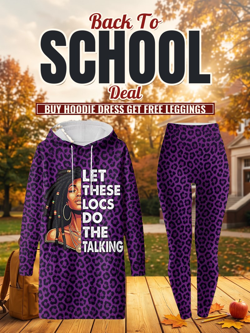 Purple Leopard Hoodie Dress & Leggings Deal
