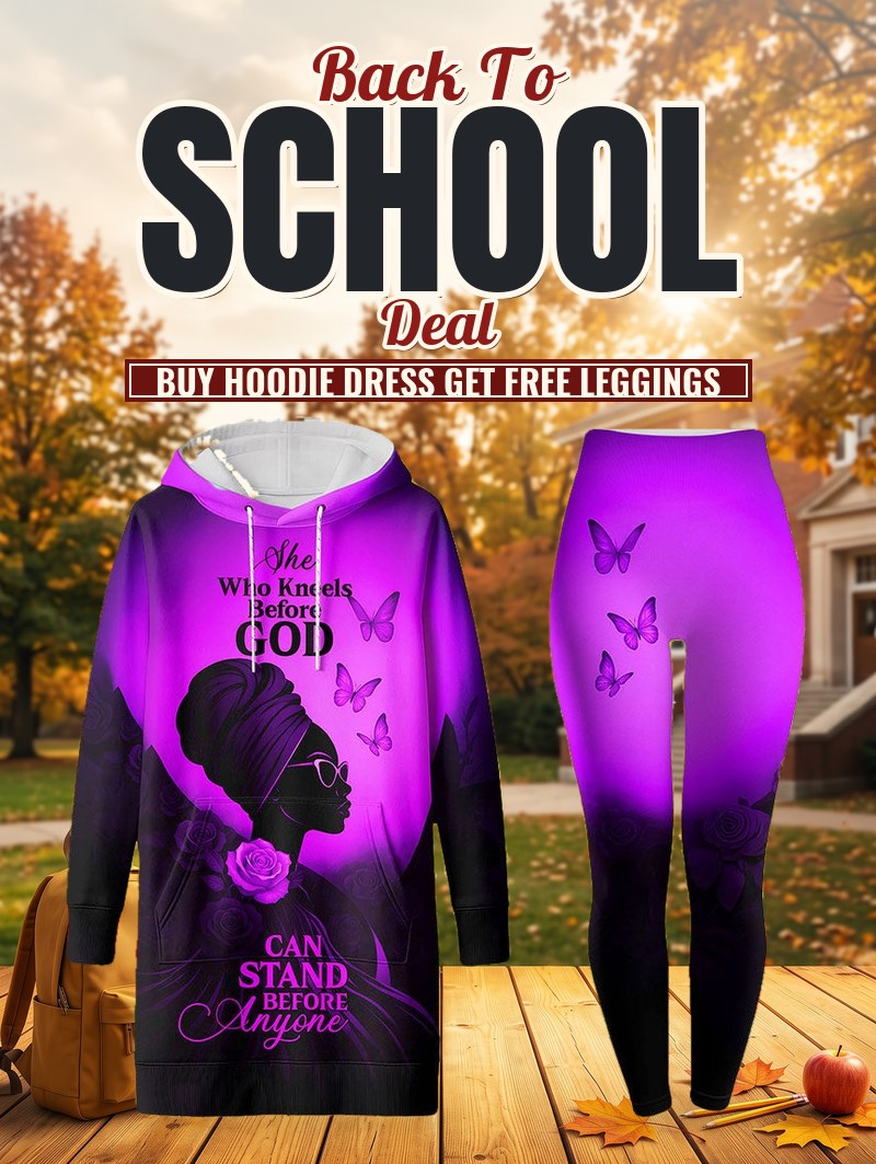 "Selah" Purple Hoodie Dress & Leggings Deal