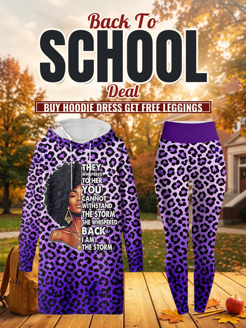 "Unstoppable" Amethyst Leopard Hoodie Dress & Leggings Deal