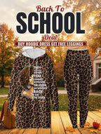 "Unstoppable" Brown Leopard Hoodie Dress & Leggings Deal