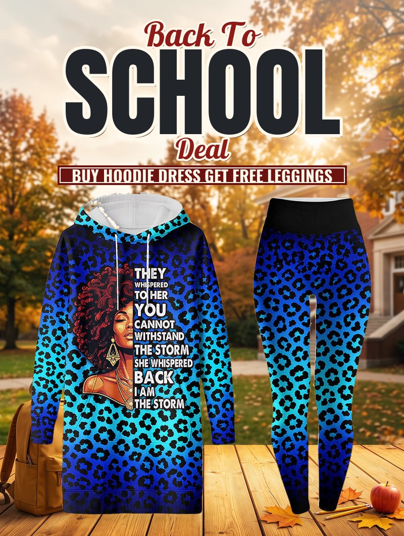 "Unstoppable" Sapphire Leopard Hoodie Dress & Leggings Deal
