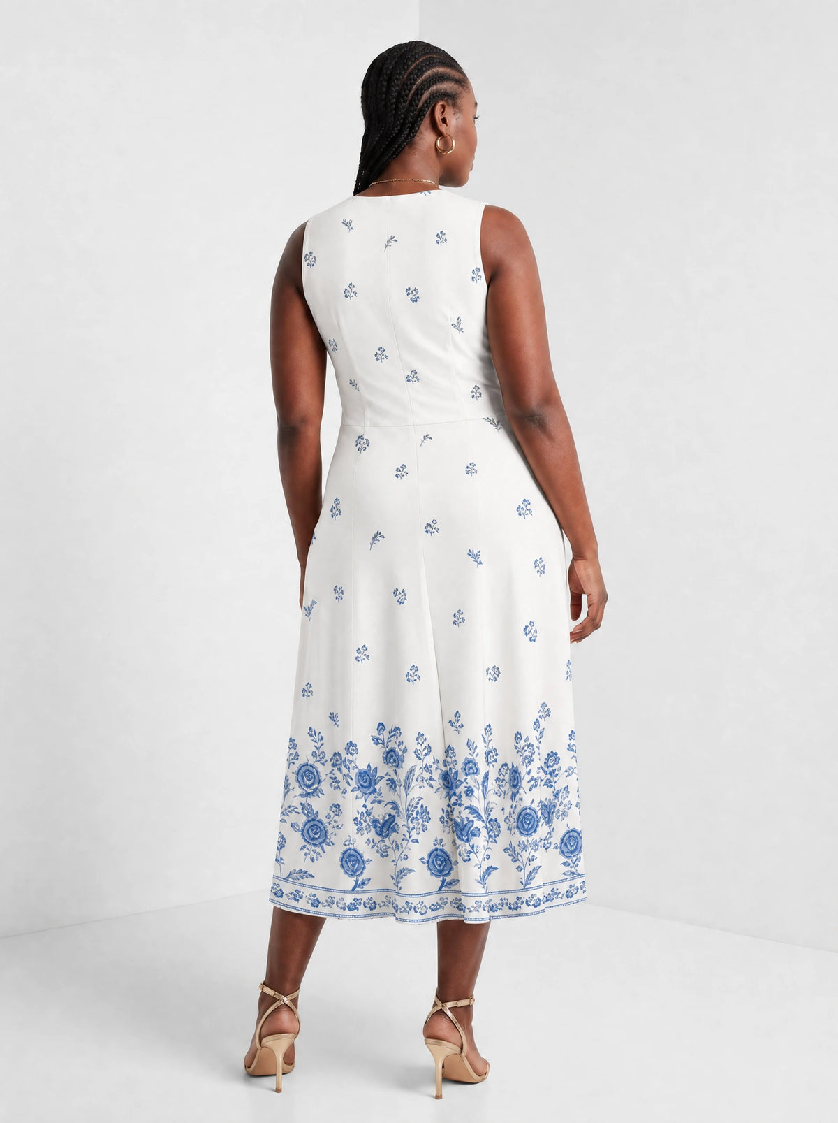 "Buluu" Corset Dress — back view on model