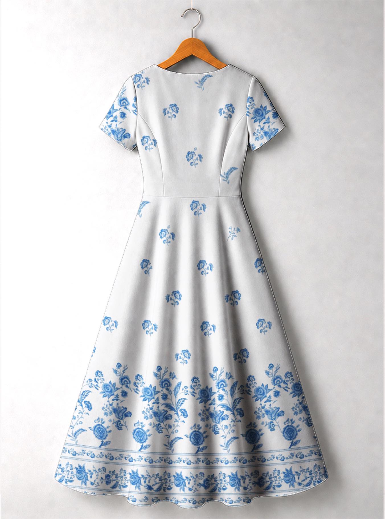 "Buluu" Short Sleeve Maxi Dress