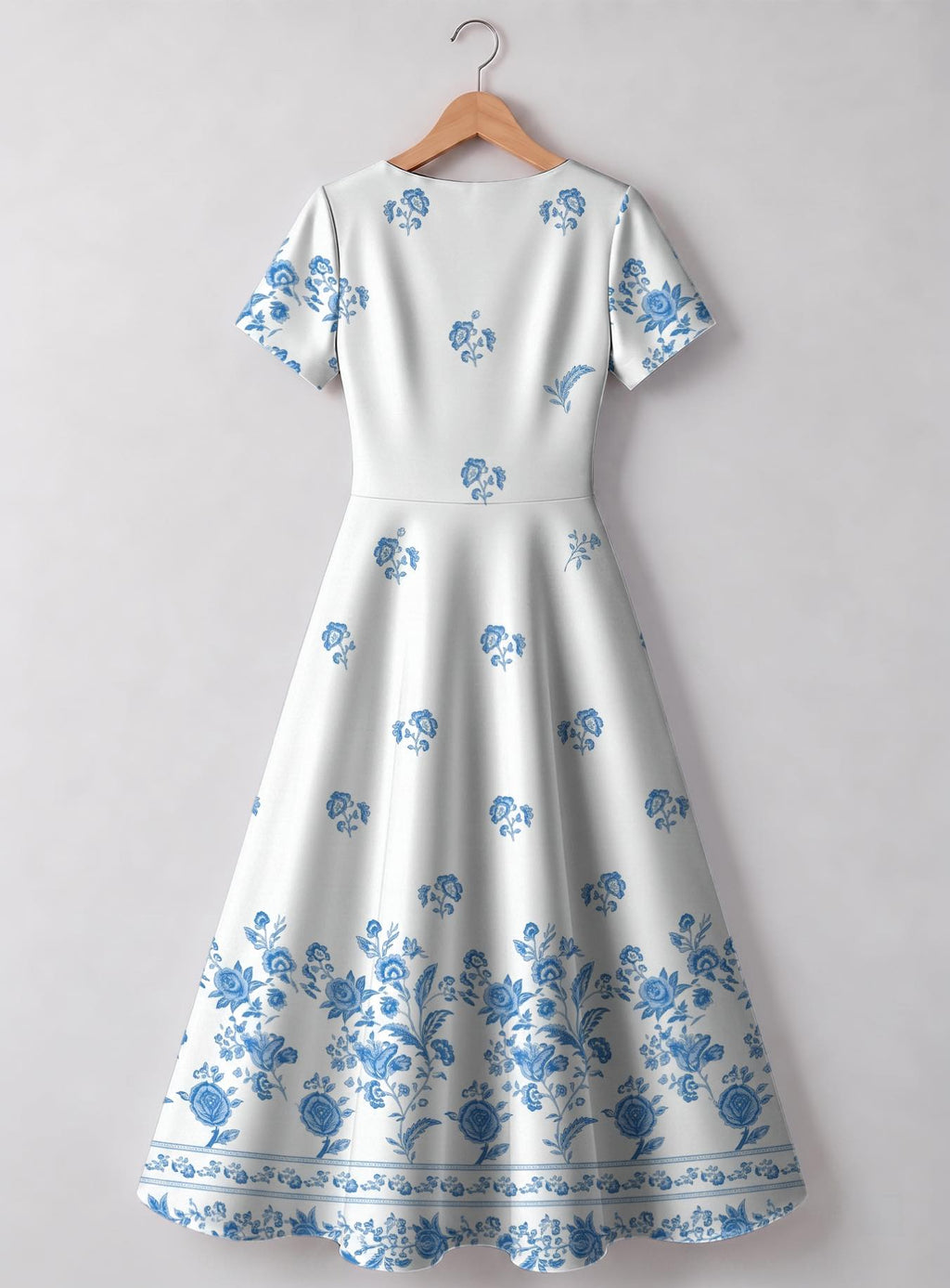 "Buluu" V Neck Midi Dress Promo