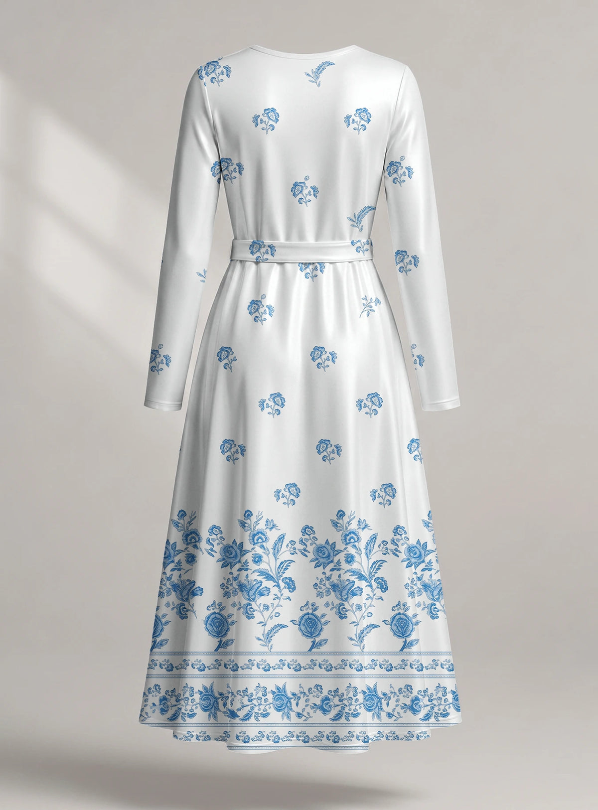 "Buluu" Long Sleeve Midaxi Dress
