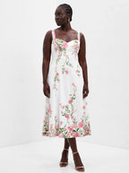 "Chanua" Corset Dress — front view on model