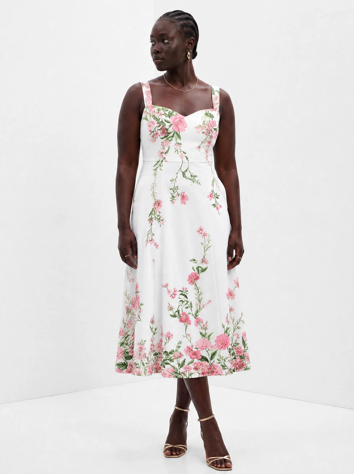 "Chanua" Corset Dress — front view on model