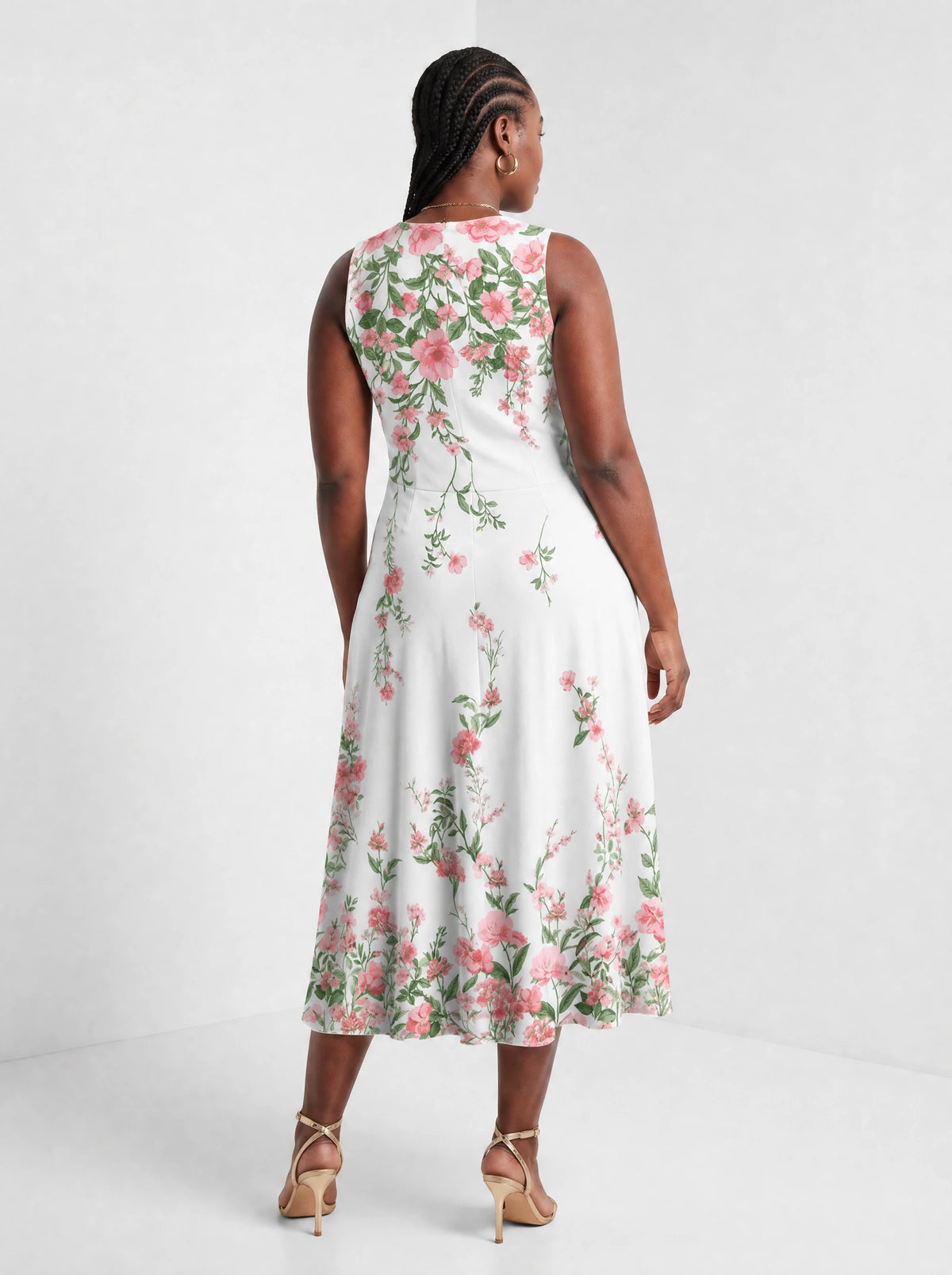 "Chanua" Corset Dress — back view on model