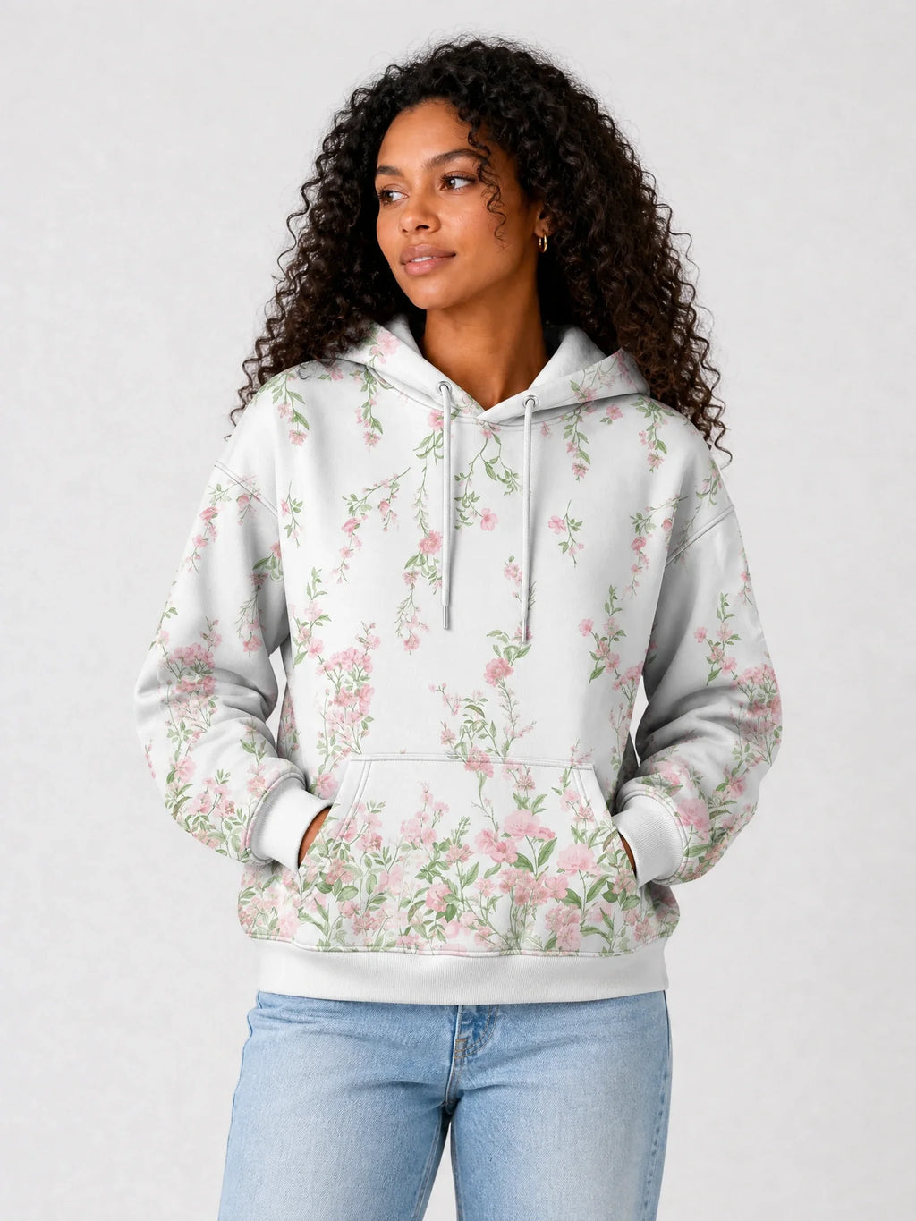 "Chanua" Hoodie — front view on model