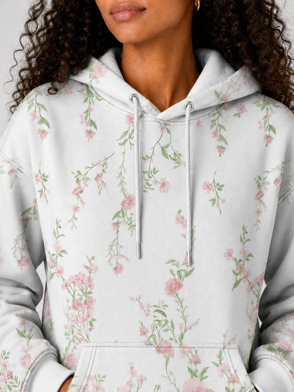 "Chanua" Hoodie — close-up on model