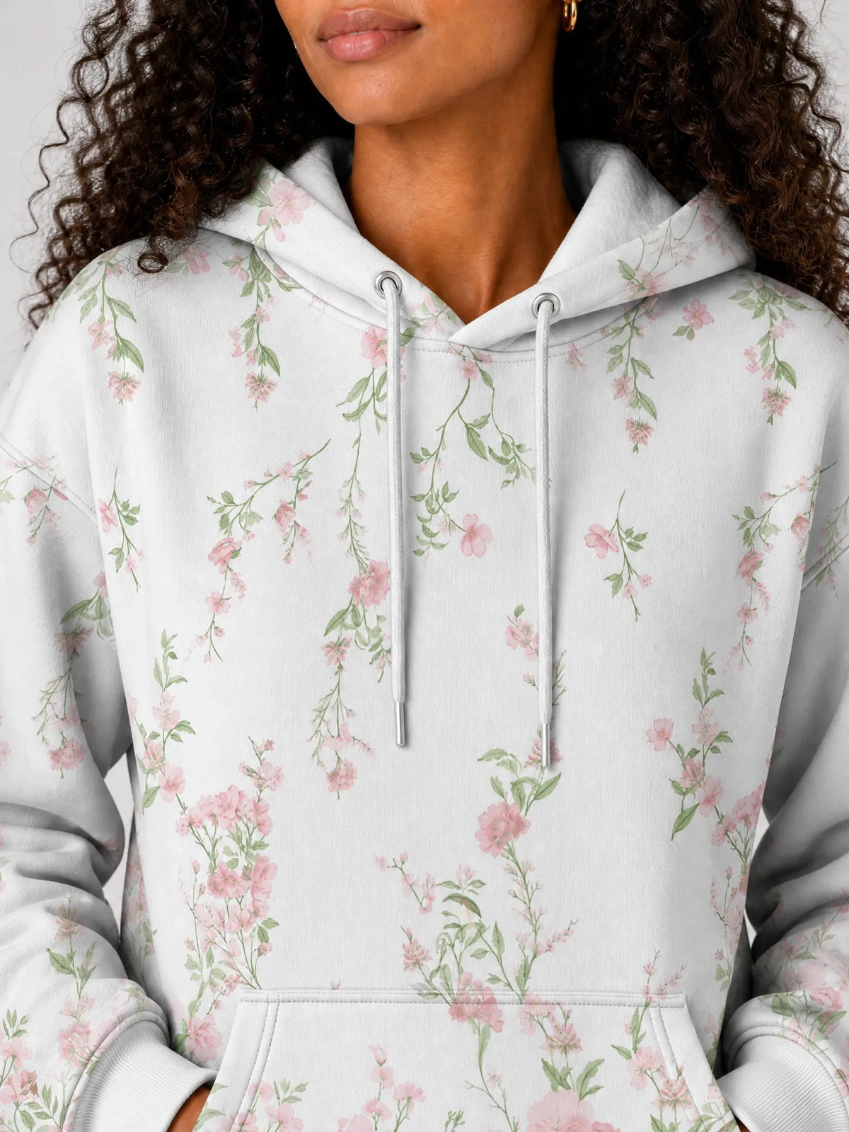 "Chanua" Hoodie — close-up on model