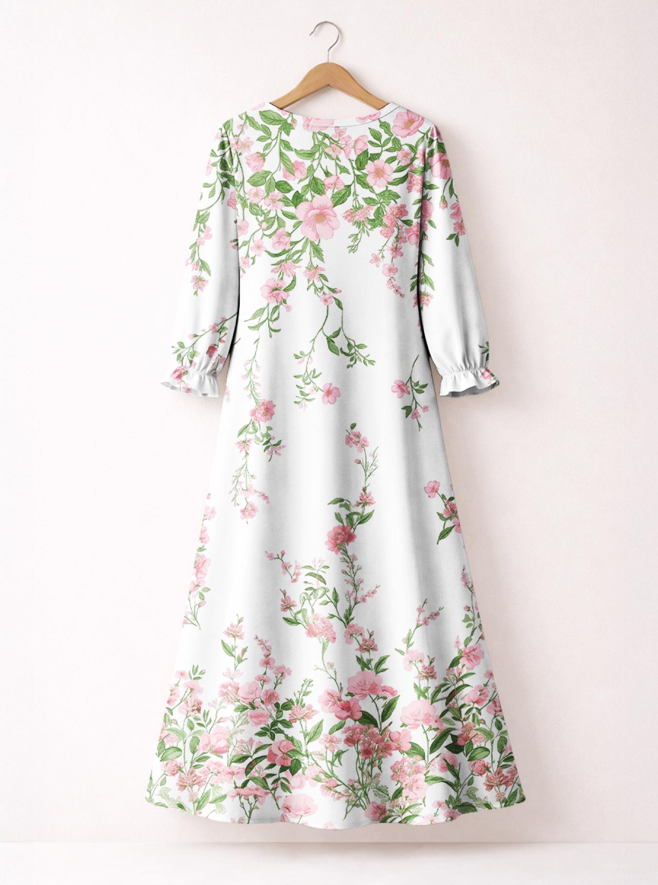 "Chanua" Long Sleeve Maxi Dress
