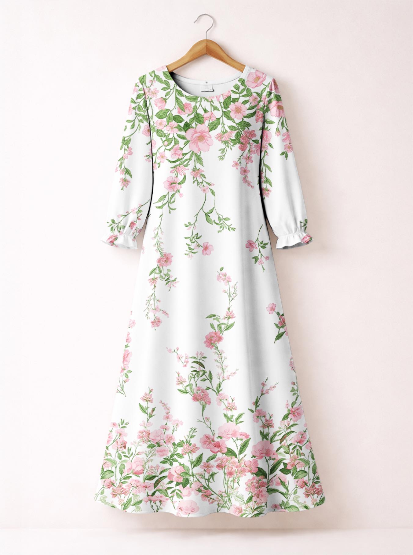 "Chanua" Long Sleeve Maxi Dress