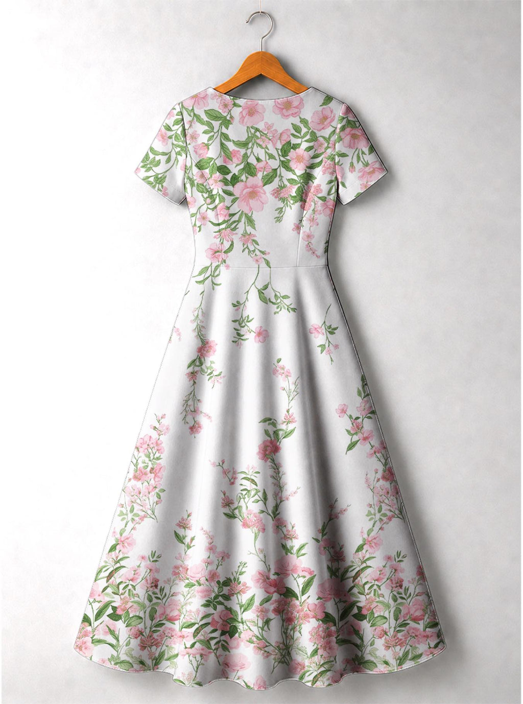 "Chanua" Short Sleeve Maxi Dress