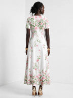"Chanua" Short Sleeve Maxi Dress — side