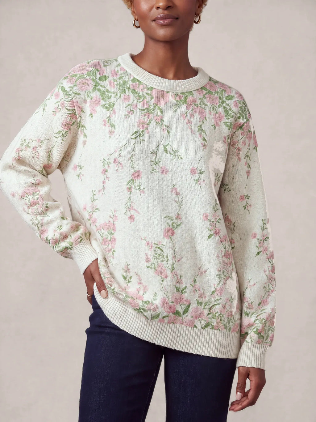 "Chanua" Sweatshirt — styled view on model