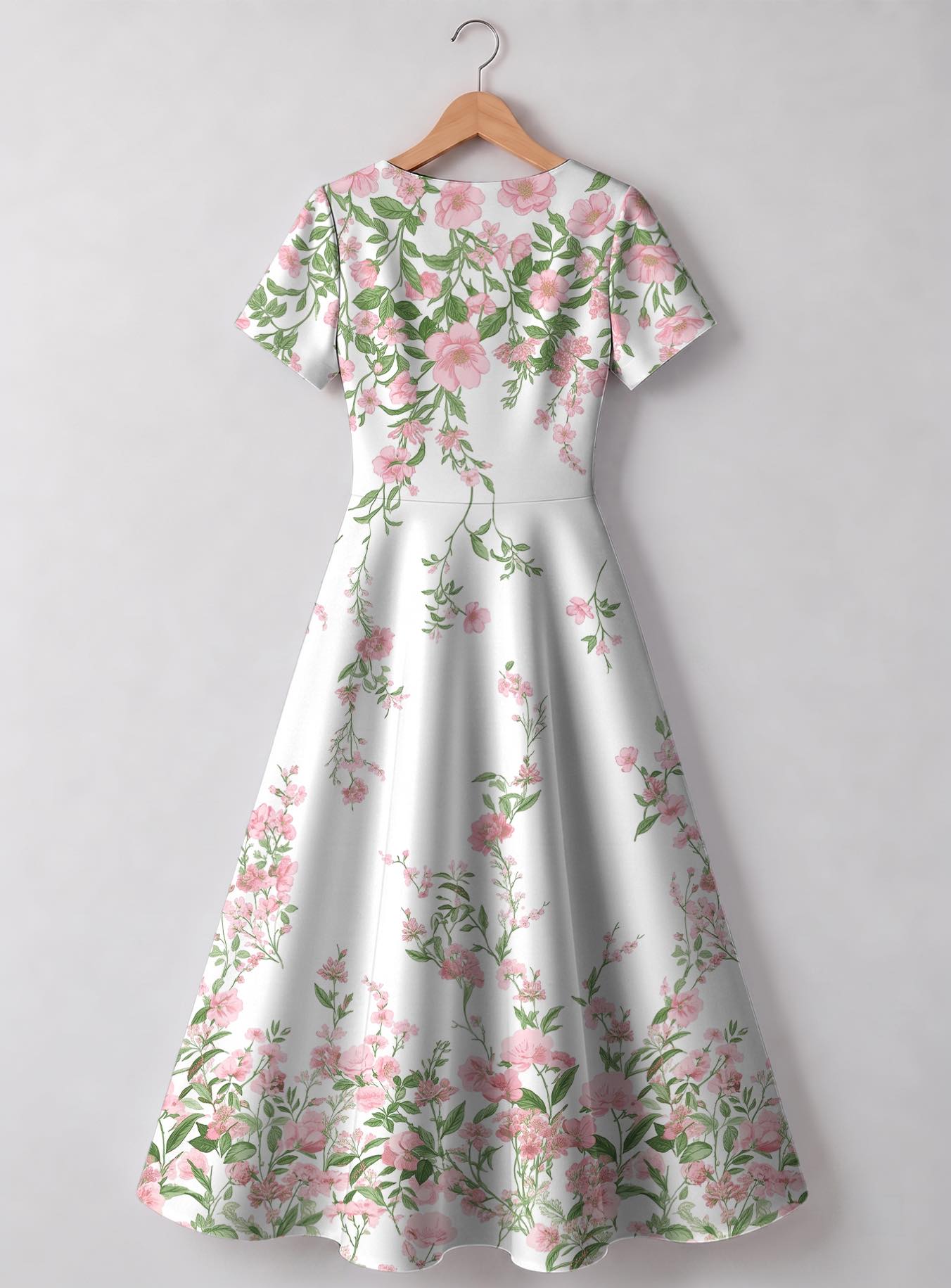 "Chanua" V Neck Midi Dress