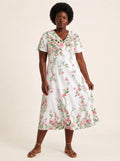 "Chanua" V Neck Midi Dress
